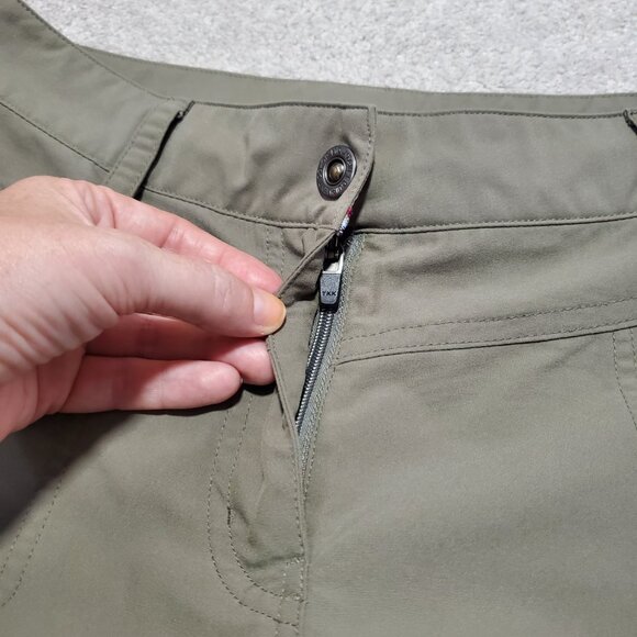 MEC Lightweight Hiking Shorts Gorpcore Nylon Blend Olive Green Women's 6 x 8" - Picture 3 of 13